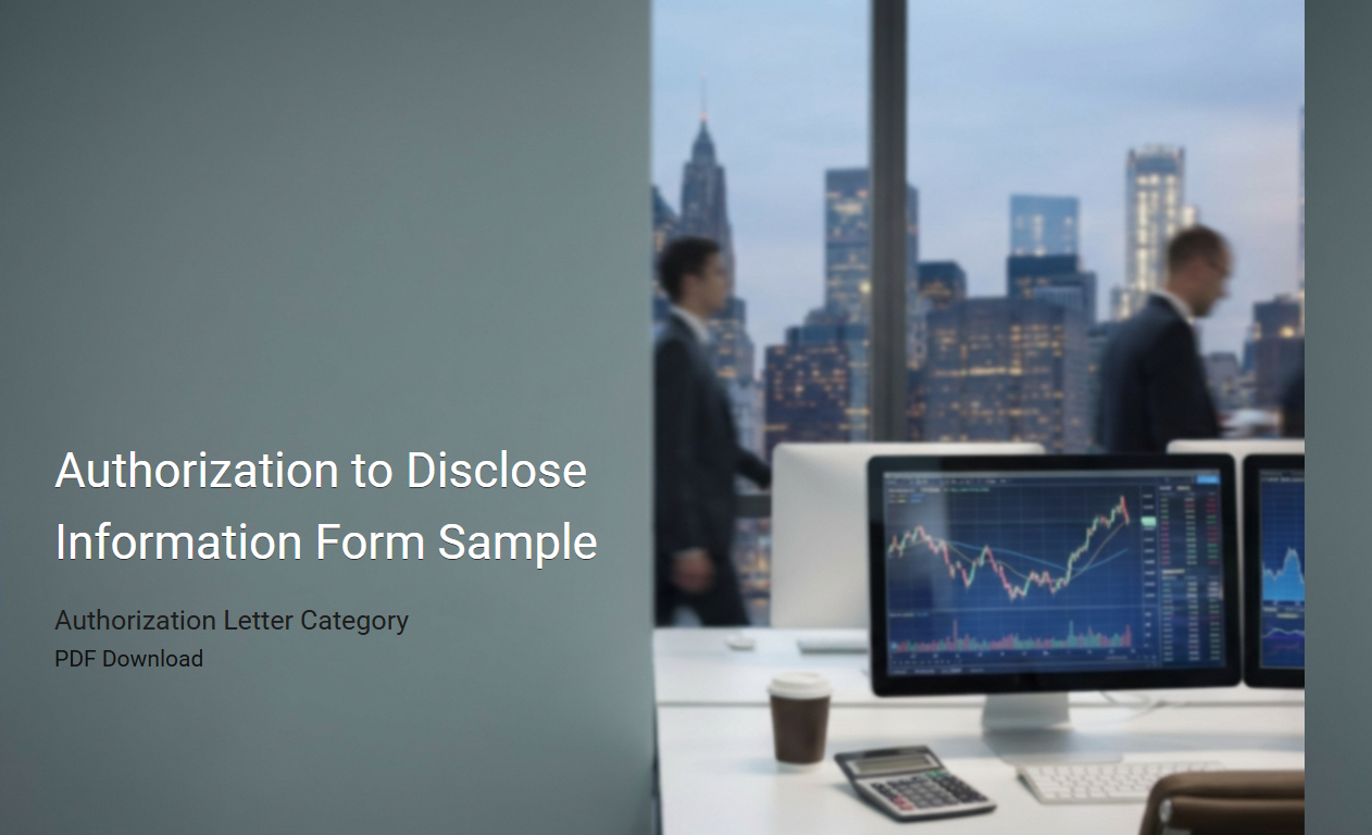 Authorization to Disclose Information Form Template: A Comprehensive Example
