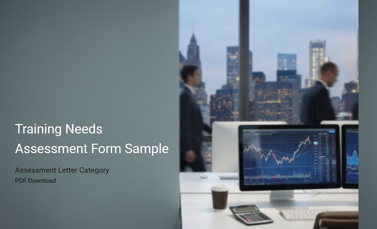 Comprehensive Sample of a Training Needs Assessment Form for Effective Workforce Development