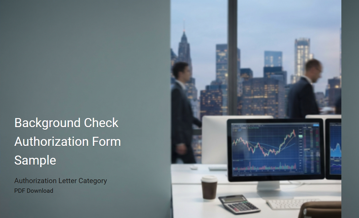 Comprehensive Sample Template for Background Check Authorization Form