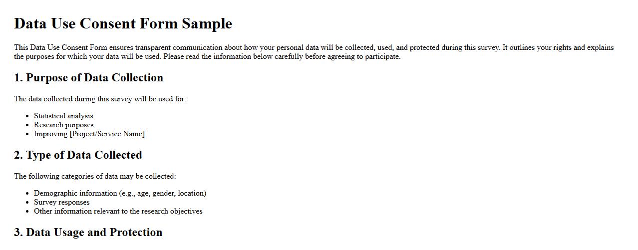 data use consent form sample for survey participants image preview