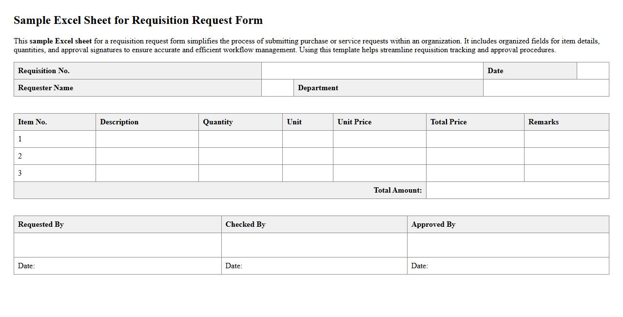 sample excel sheet for requisition request form image preview