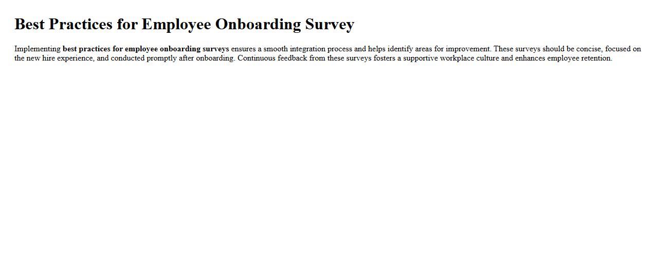 Best practices for employee onboarding survey image preview