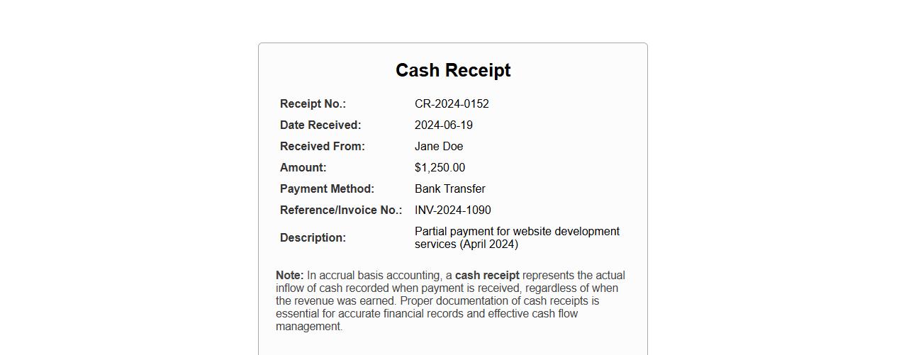 cash receipt in accounting under accrual basis image preview