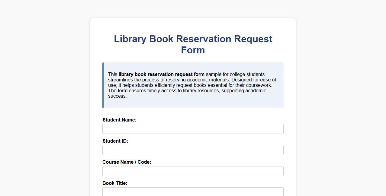 library book reservation request form sample college image preview
