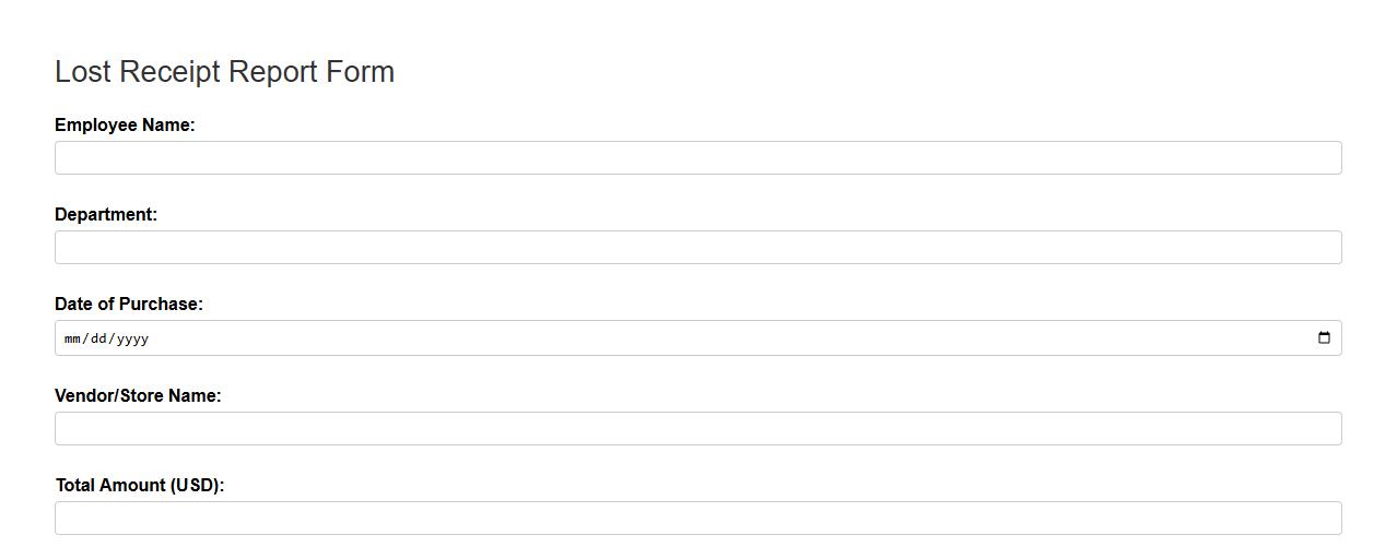 lost receipt form sample including reason for loss image preview
