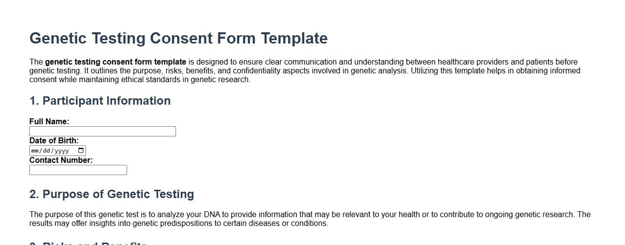 research genetic testing consent form template image preview