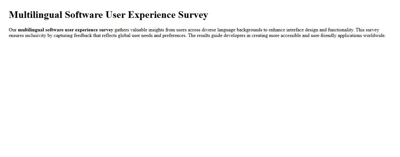 multilingual software user experience survey image preview