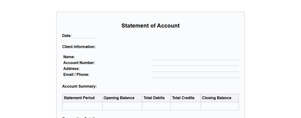 blank statement of account form sample for clients image preview