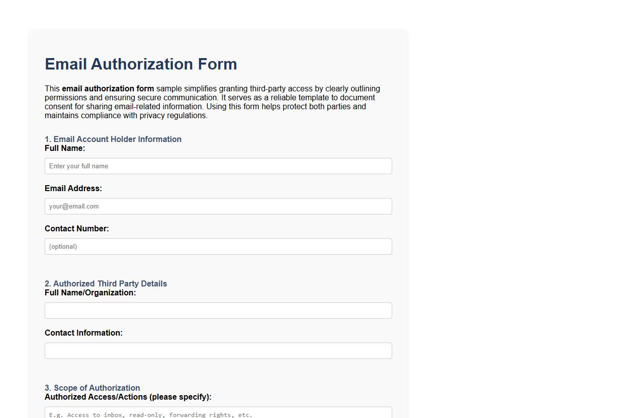 email authorization form sample for third party access image preview