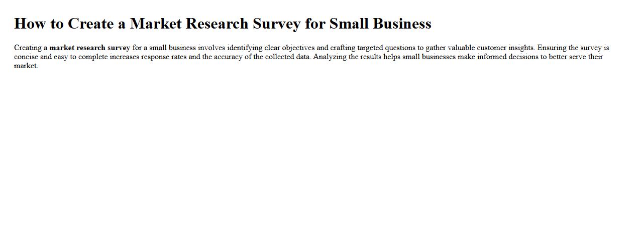 How to create a market research survey for small business image preview