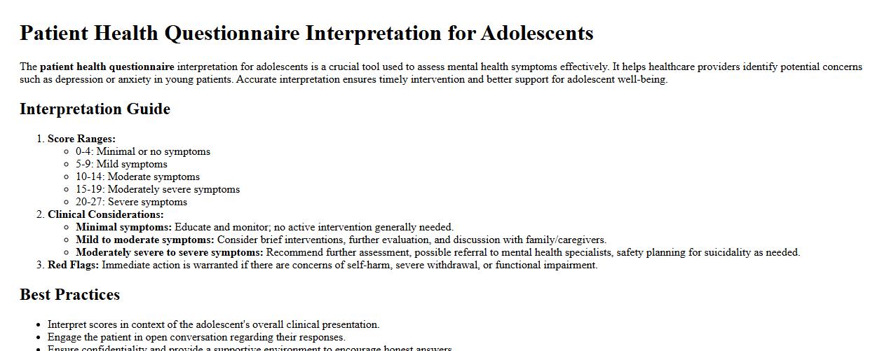 patient health questionnaire interpretation for adolescents image preview