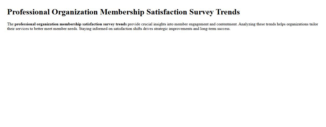 professional organization membership satisfaction survey trends image preview