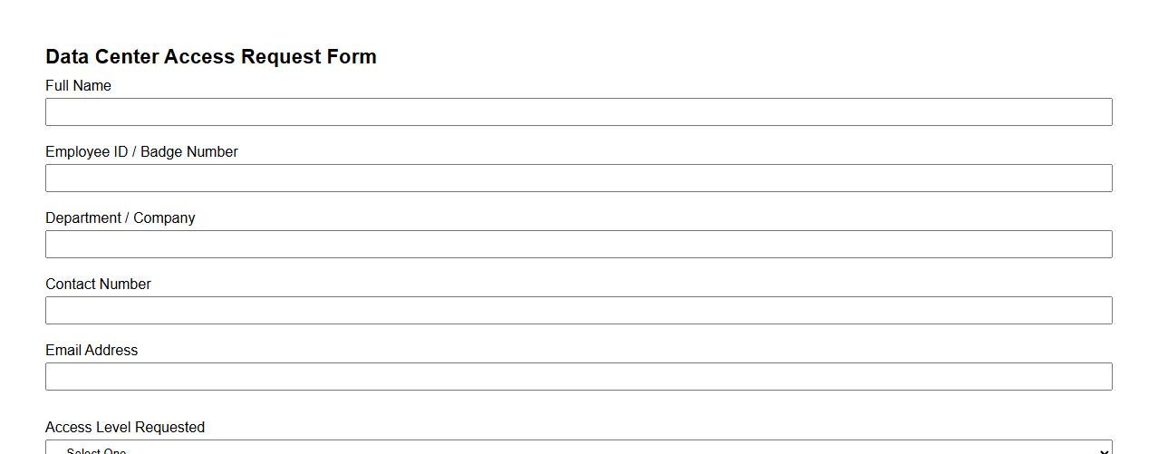data center access request form sample image preview
