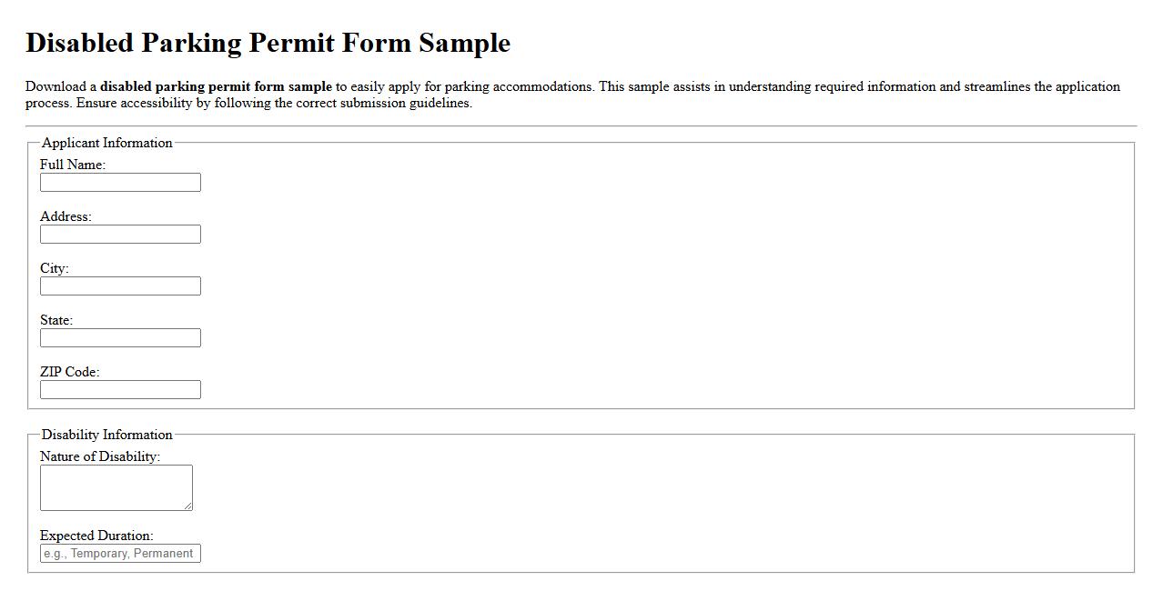 disabled parking permit form sample image preview