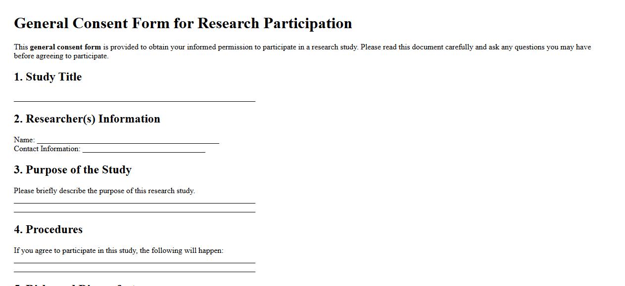 general consent form sample for research participation image preview