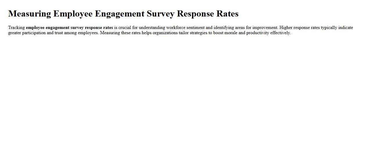 Measuring employee engagement survey response rates image preview