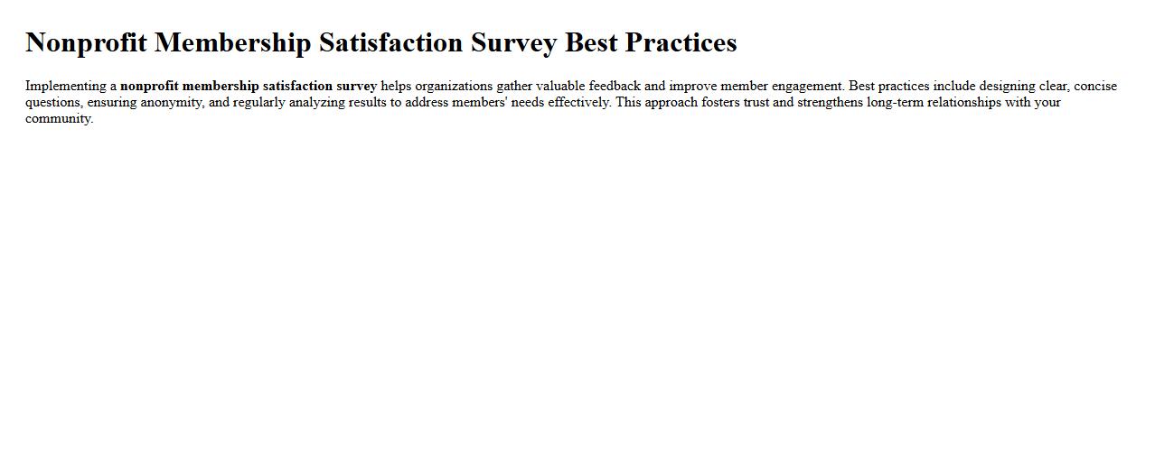 nonprofit membership satisfaction survey best practices image preview