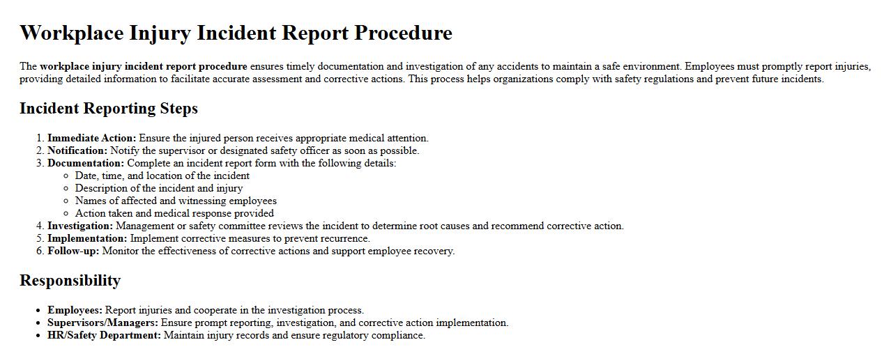workplace injury incident report procedure image preview