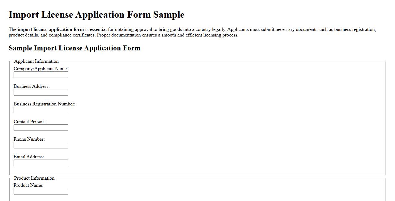 import license application form sample required documents image preview