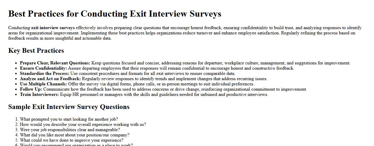 best practices for conducting exit interview surveys image preview