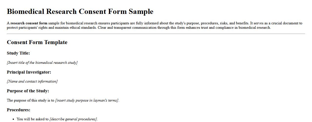 research consent form sample for biomedical research image preview
