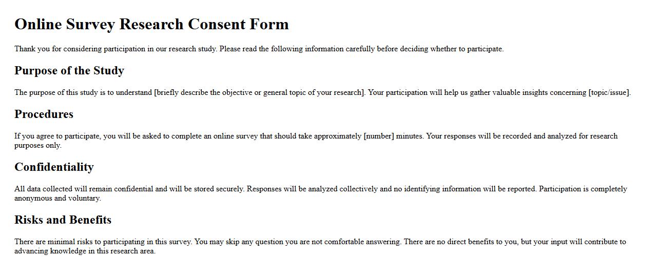 research consent form sample for online surveys image preview