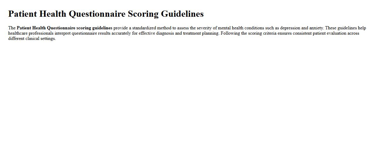 patient health questionnaire scoring guidelines image preview