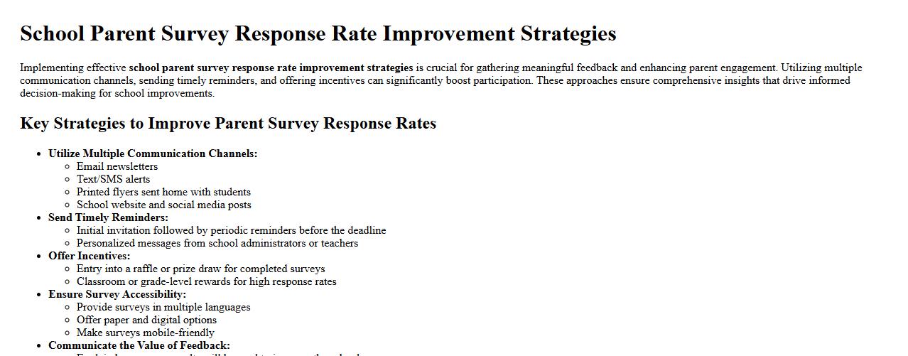 school parent survey response rate improvement strategies image preview