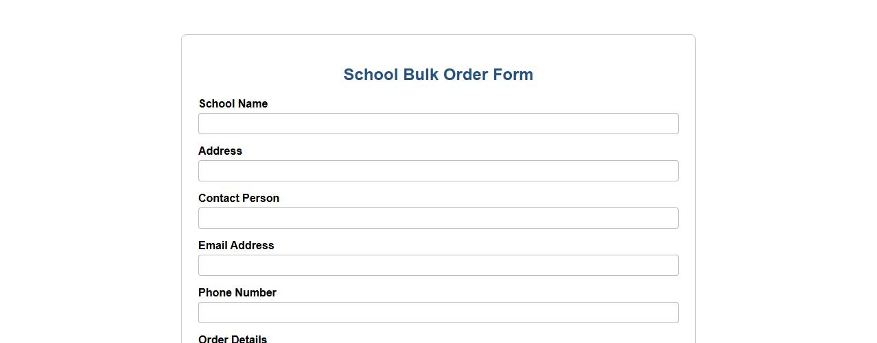 bulk order form sample for schools image preview