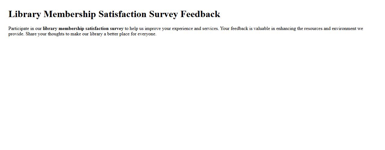 library membership satisfaction survey feedback image preview