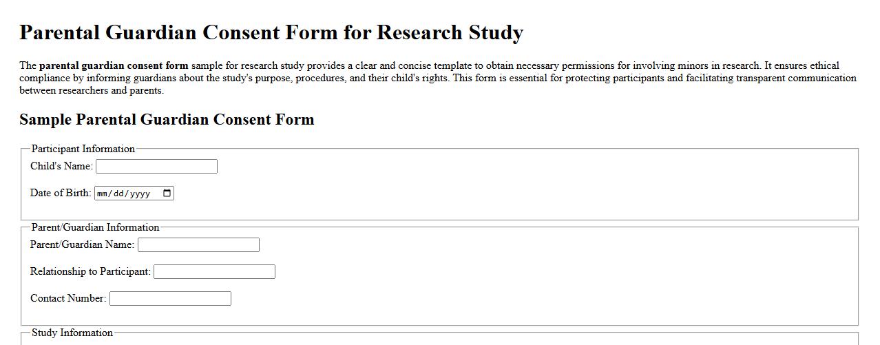 parental guardian consent form sample for research study image preview