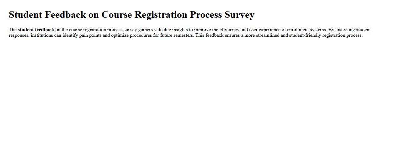 student feedback on course registration process survey image preview