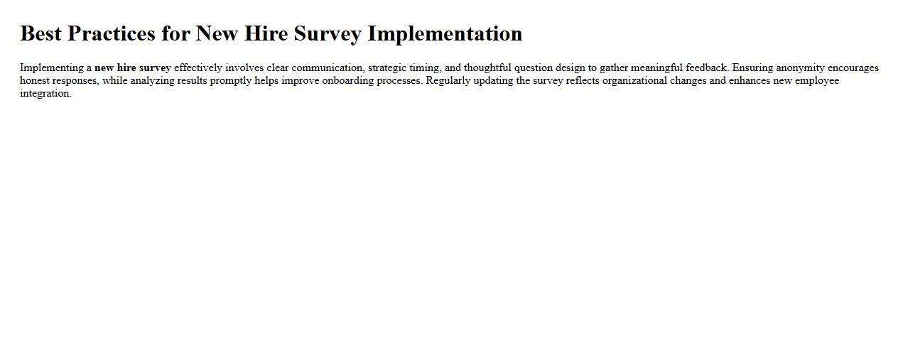 Best practices for new hire survey implementation image preview